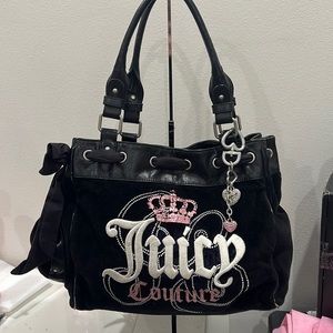 Vintage Juicy Couture Velour Black Daydreamer